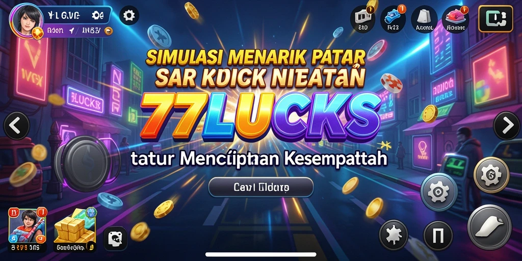 Screenshot menunjukkan gameplay menarik dari 77LUCKS.