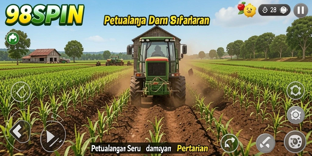 Gameplay seru dalam membangun ladang dan merawat tanaman.