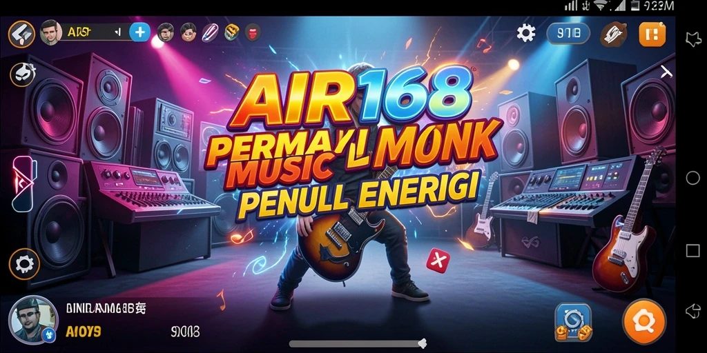 Tampilan gameplay AIR168 yang interaktif dan penuh warna.