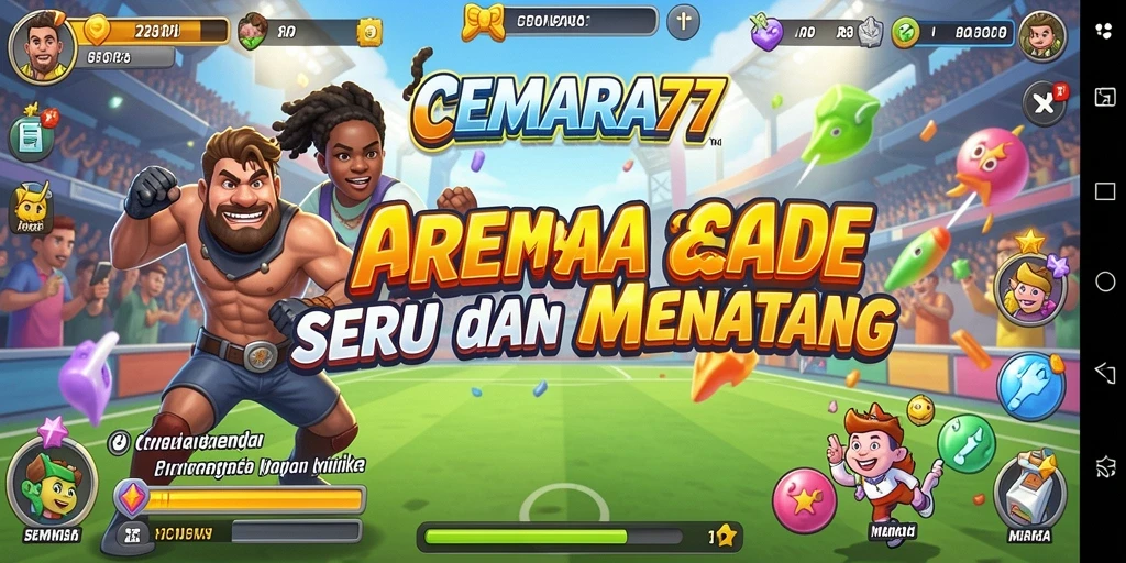 Screenshot CEMARA77 menunjukkan aksi seru dalam permainan Arcade.