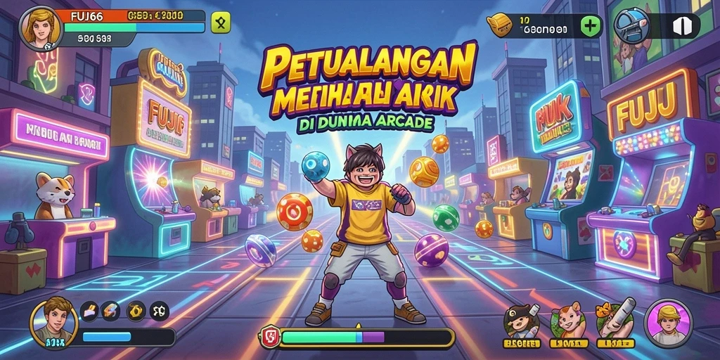 Screenshot utama dari FUJI66 menampilkan aksi gameplay Arcade yang seru.