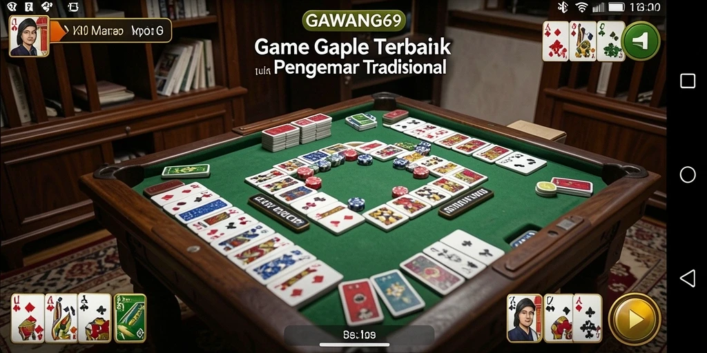 Screenshot GAWANG69 menampilkan gameplay seru Gaple.