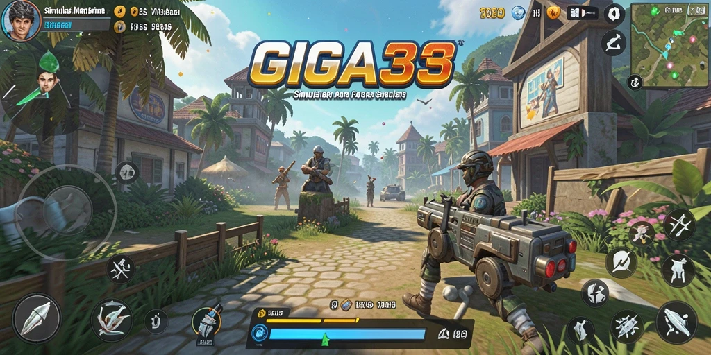 Tampilan gameplay GIGA33 menampilkan pengalaman simulasi yang mendalam.
