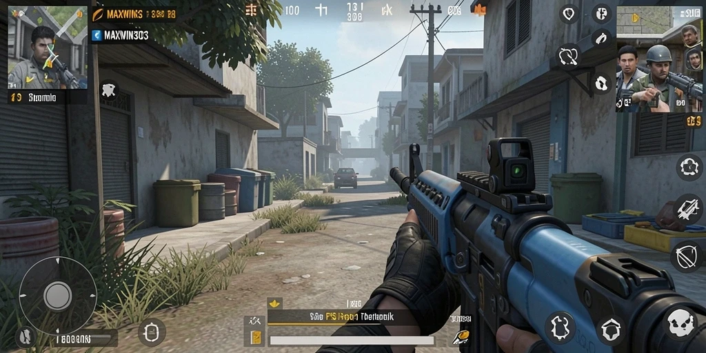 Tampilan aksi intens dalam gameplay MAXWIN303 dengan grafis menawan.