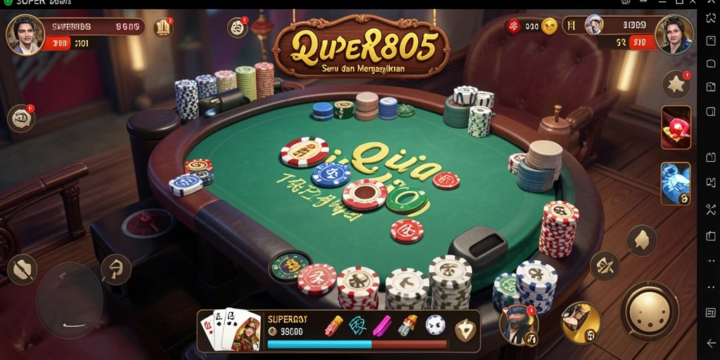 Tampilan gameplay QiuQiu yang seru di SUPER805.