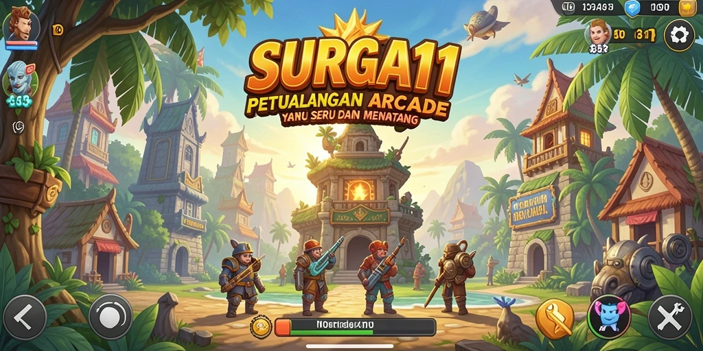 Tampilan seru gameplay SURGA11 dengan beragam tantangan kelas dunia.