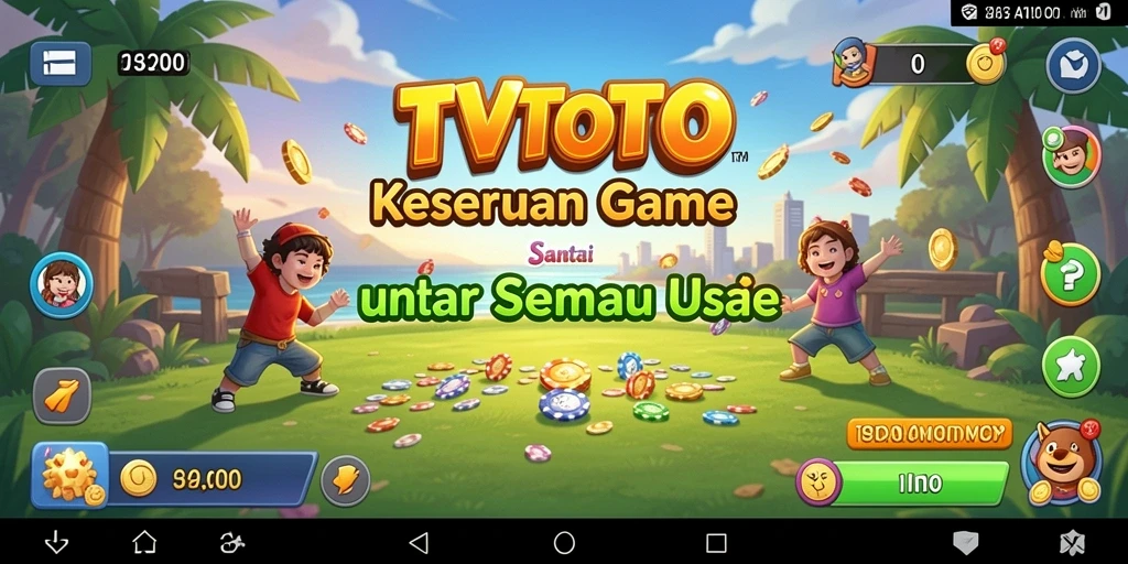 Tampilan gameplay menawan dari TVTOTO yang seru dan interaktif.